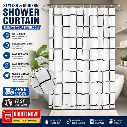 Shower curtains mould proof - curtains,