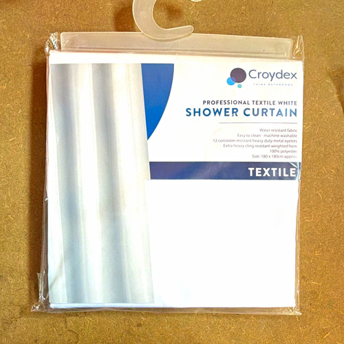 Croydex white fabric shower - croydex,