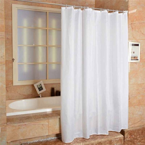 Fabric shower curtain - shower, plain