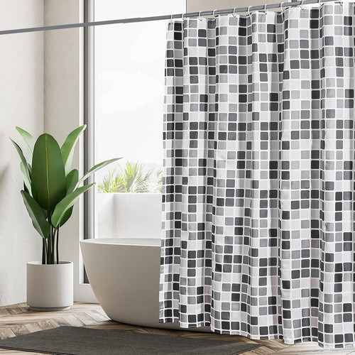 Weighted shower curtain 180 - shower, x