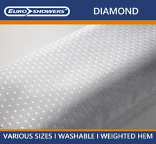 White Diamond Fabric Shower