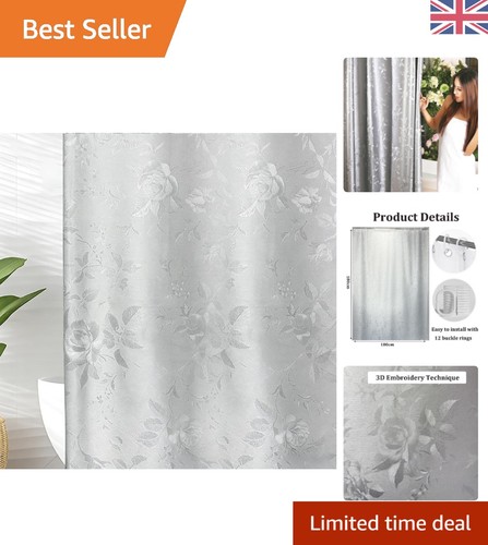 Elegant grey floral shower - elegant,